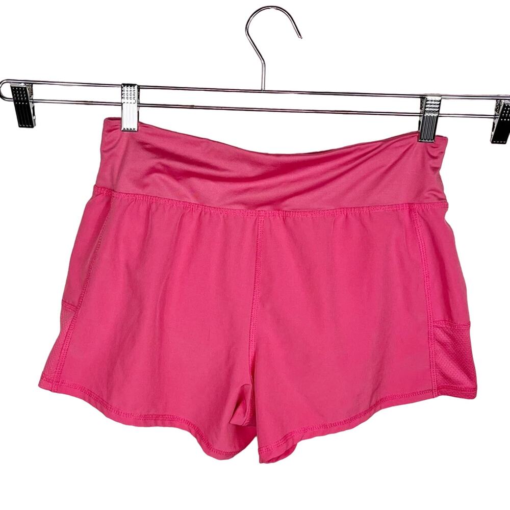 ZELOS‎ |  Pink Stretch High Rise Running Shorts